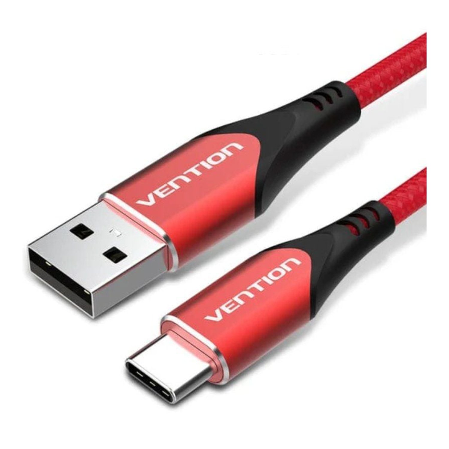 Cable USB 2.0 Tipo-C Vention CODRH/ USB Tipo-C Macho - USB Macho/ 480Mbps/ 2m/ Rojo