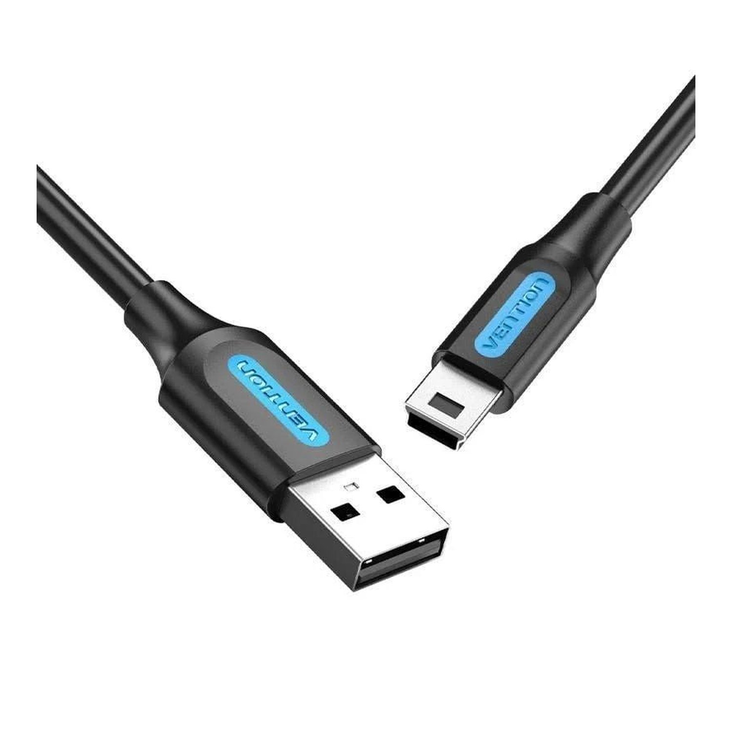 Cable USB 2.0 Vention COMBD/ USB Macho - MiniUSB Macho/ Hasta 10W/ 480Mbps/ 50cm/ Negro
