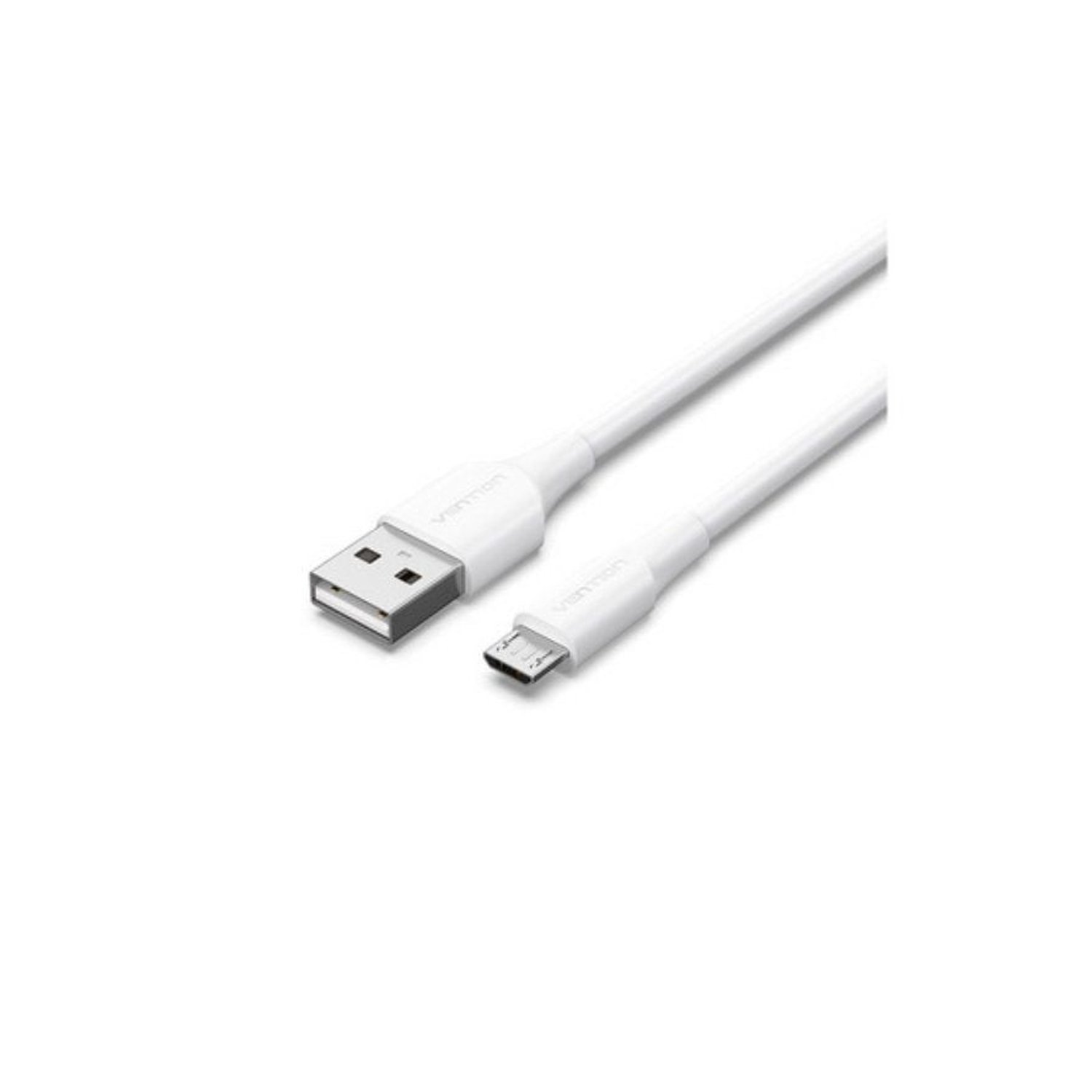 Cable USB 2.0 Vention CTIWH/ USB Macho - MicroUSB Macho/ Hasta 60W/ 480Mbps/ 2m/ Blanco