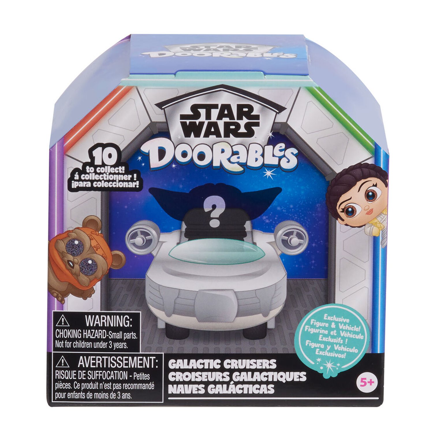 Figura sorpresa Galactic Cruisers Star Wars Doorables (12 Uds)