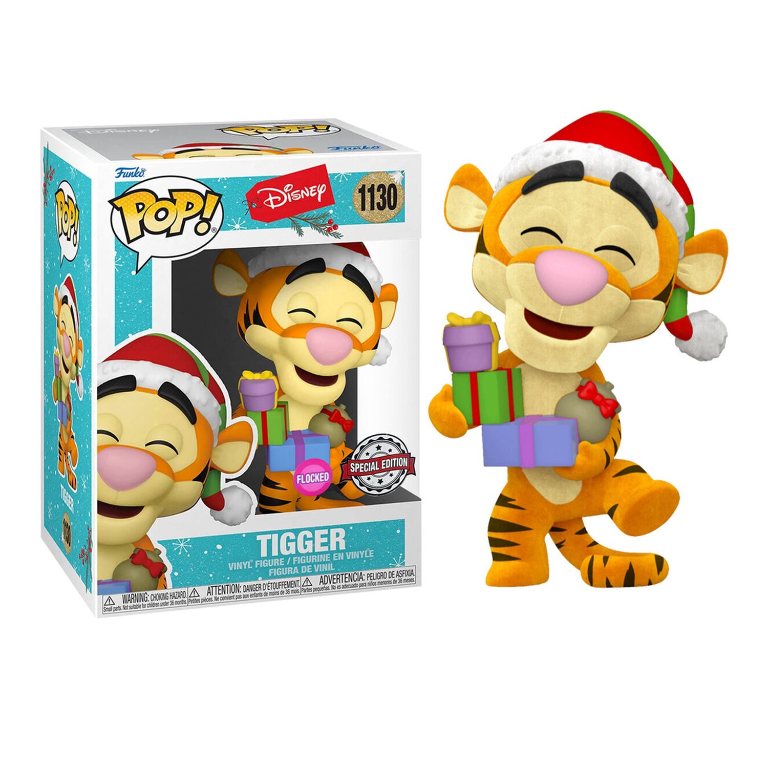 Figura POP Disney Holiday Tigger Flocked Exclusive