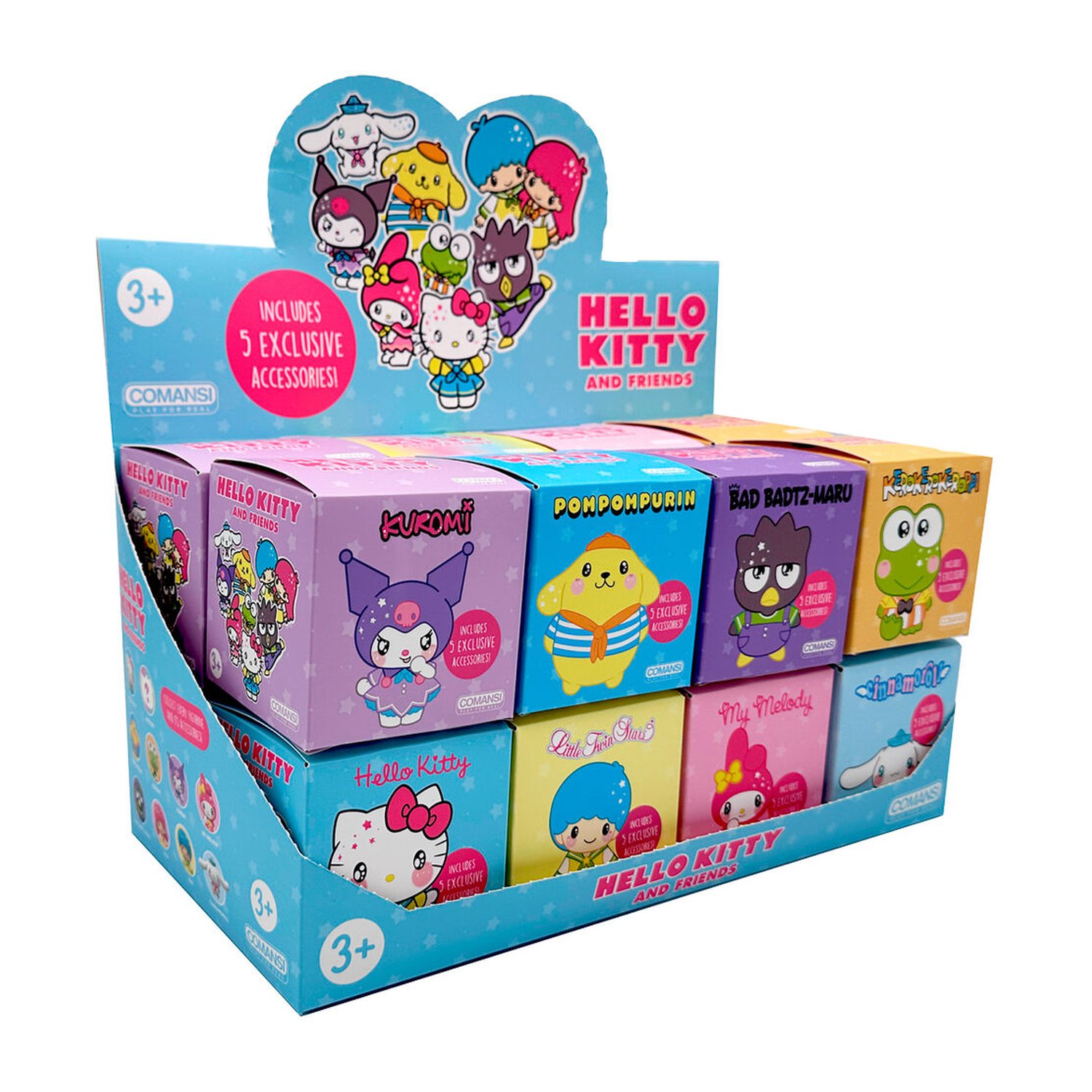 Figura Hello Kitty Kuromi Friends 6cm surtido (16 Uds)