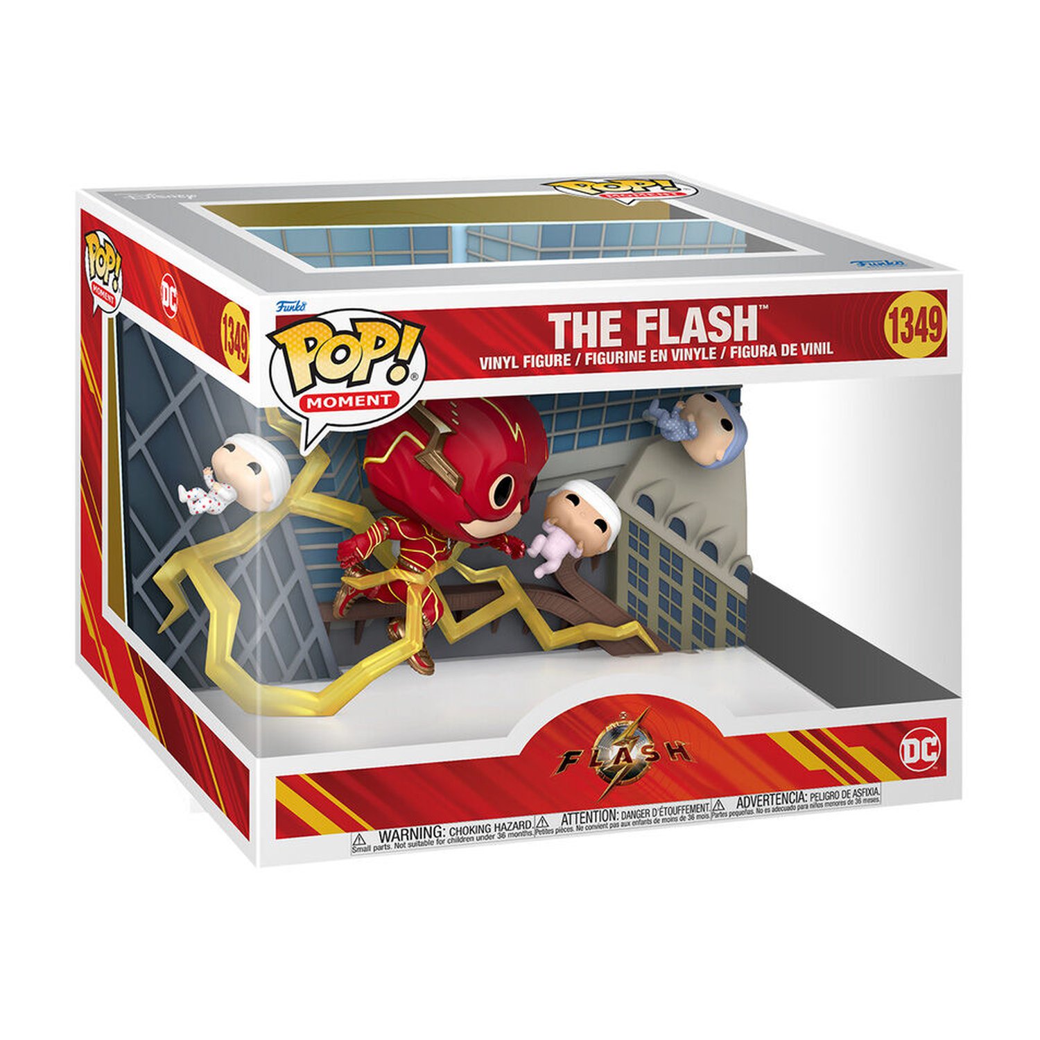 Figura POP Moment DC Comics The Flash Baby Rescue