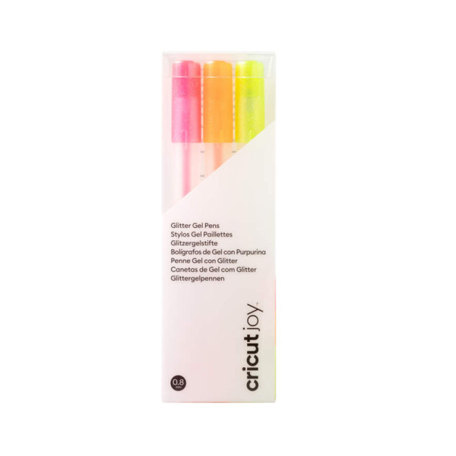 Cricut 2009963 bolígrafo de gel Bolígrafo de gel con tapa Naranja, Rosa, Amarillo 3 pieza(s)