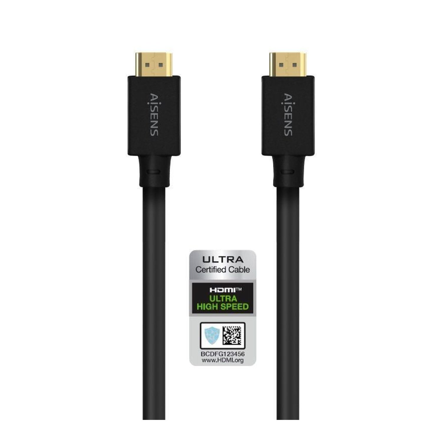 Cable HDMI 2.1 8K Aisens A150-0680/ HDMI Macho - HDMI Macho/ 5m/ Certificado/ Negro