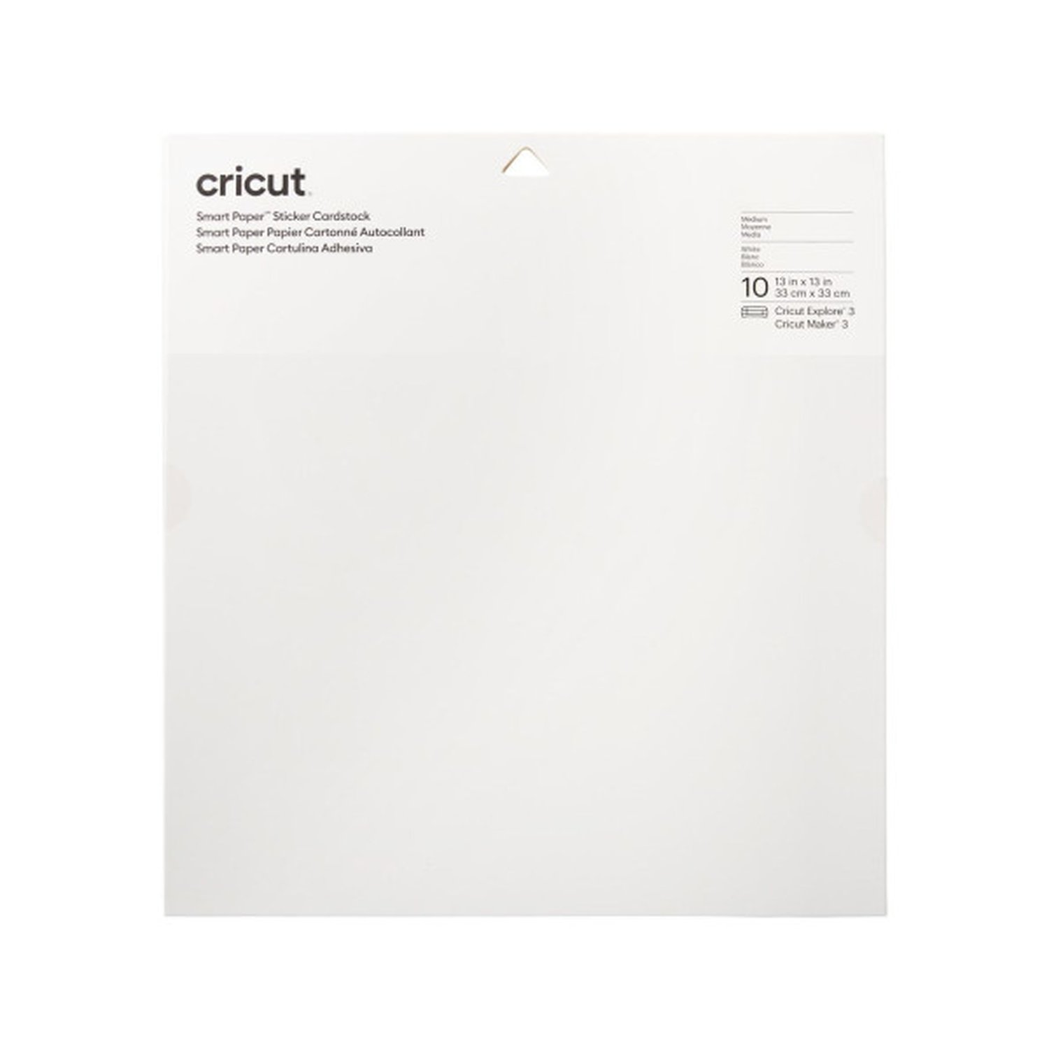 Cricut Smart Paper Bloc de hojas de papel para bellas artes 10 hojas