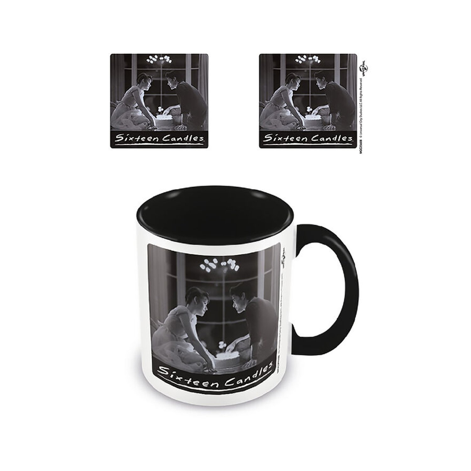 Taza desayuno color Dieciséis Velas Deseo negra