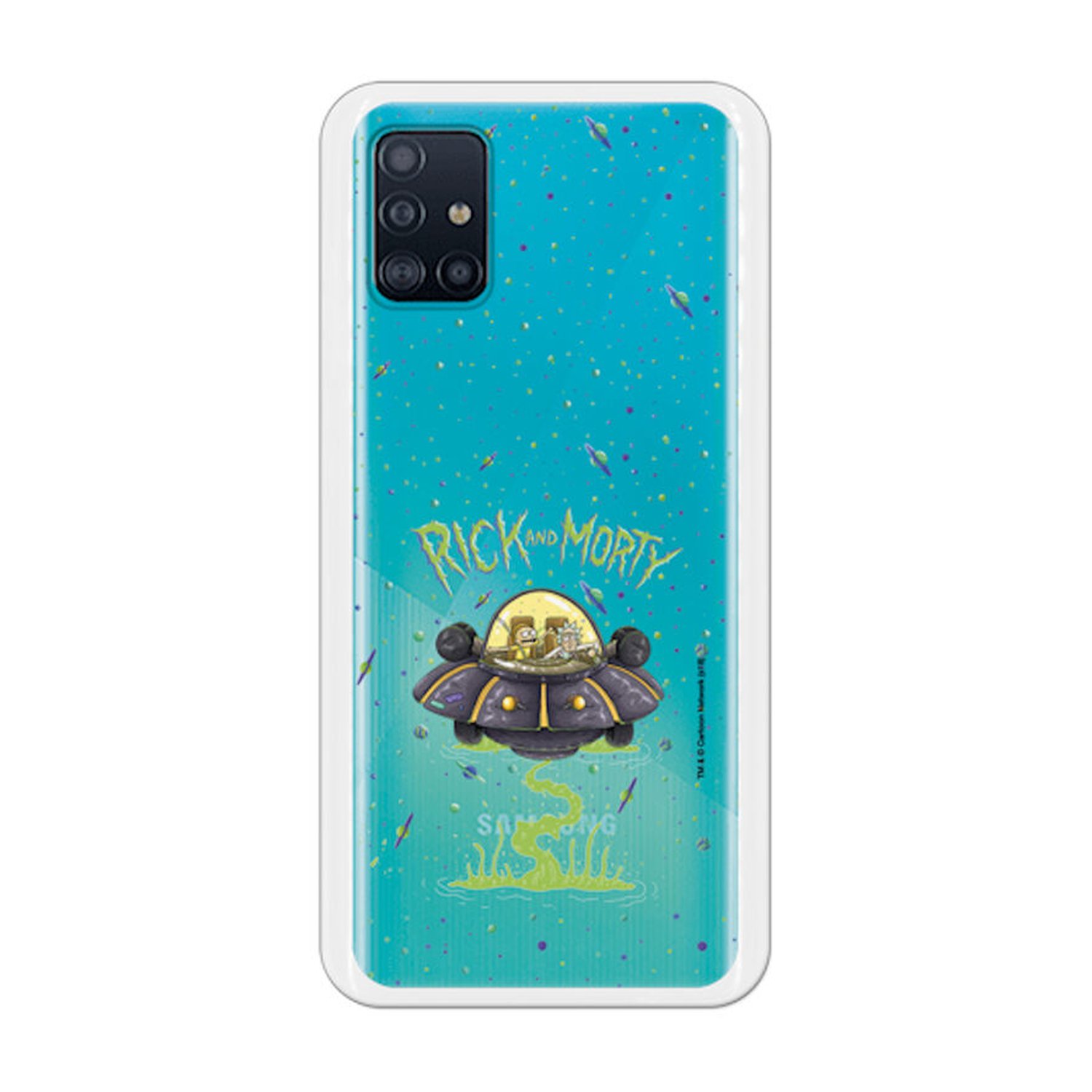 Carcasa Móvil Samsung Galaxy A51 Rick & Morty UFO