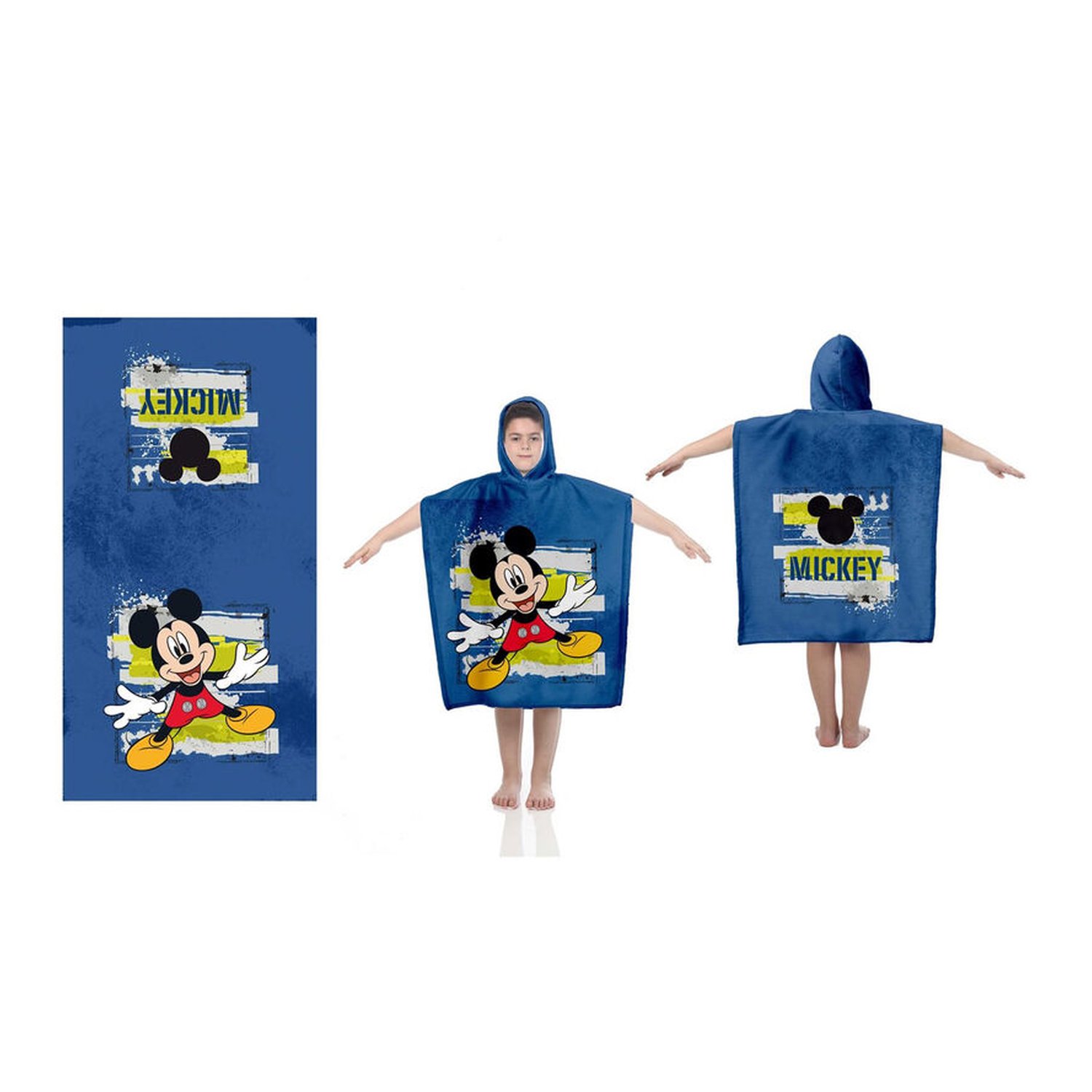 Poncho Toalla Mickey Disney algodon