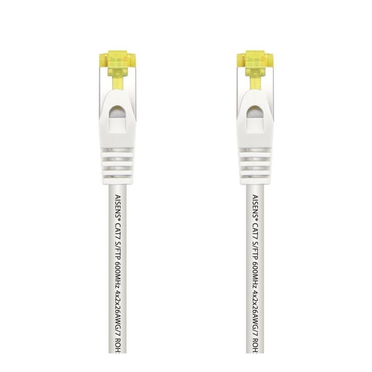 Cable de Red RJ45 SFTP Aisens A146-0490 Cat.7/ 1m/ Blanco
