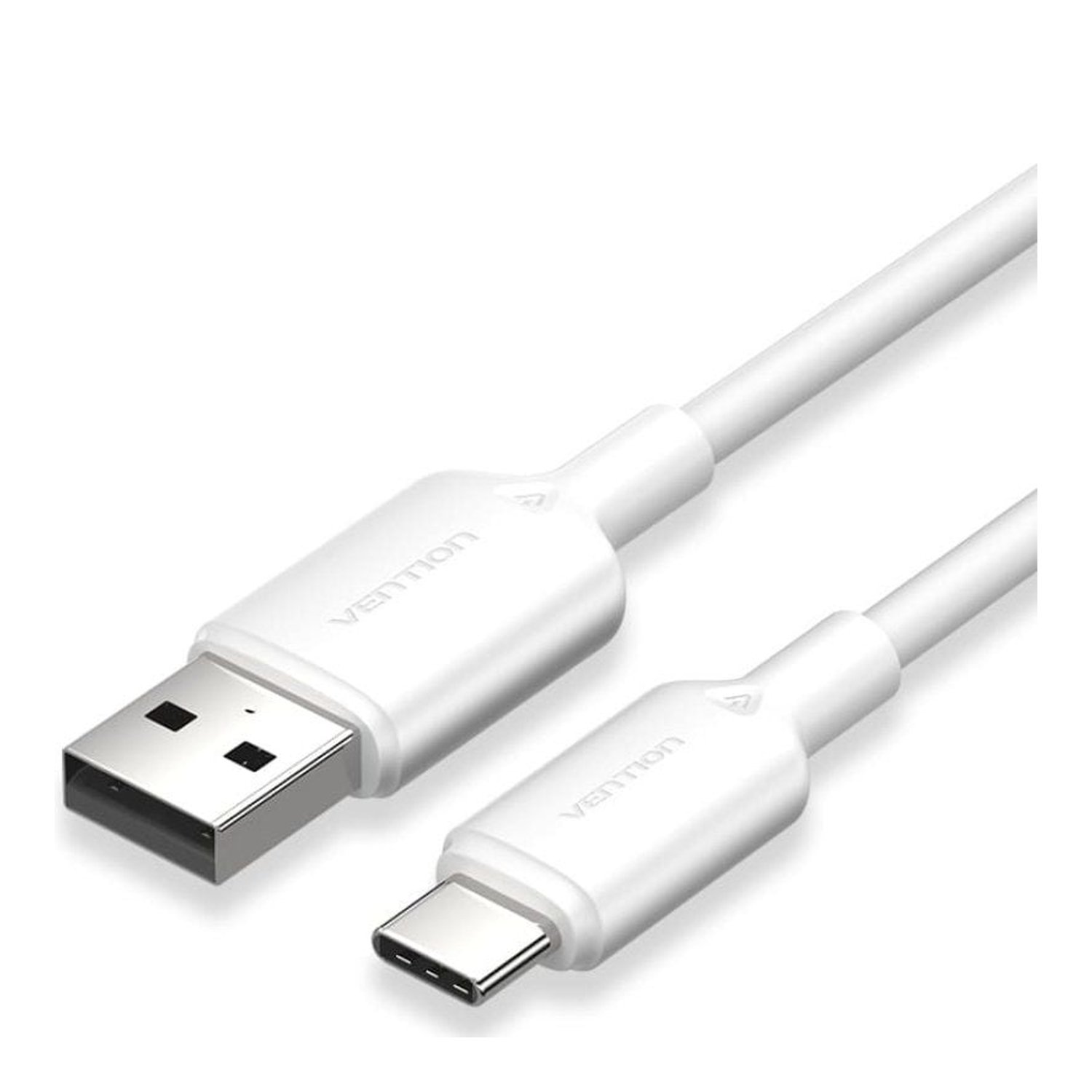 Cable USB 2.0 Tipo-C Vention CTQWH/ USB Tipo-C Macho - USB Macho/ Hasta 60W/ 480Mbps/ 2m/ Blanco