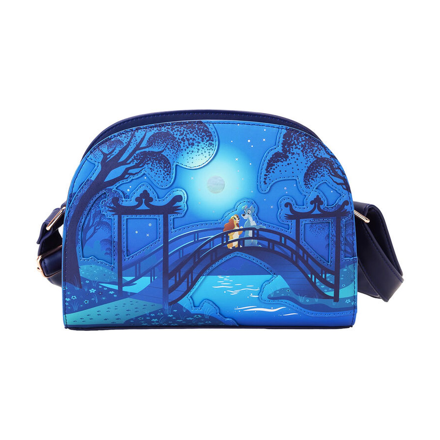Bolso bandolera 70th Anniversary La Dama y el Vagabundo Disney Loungefly