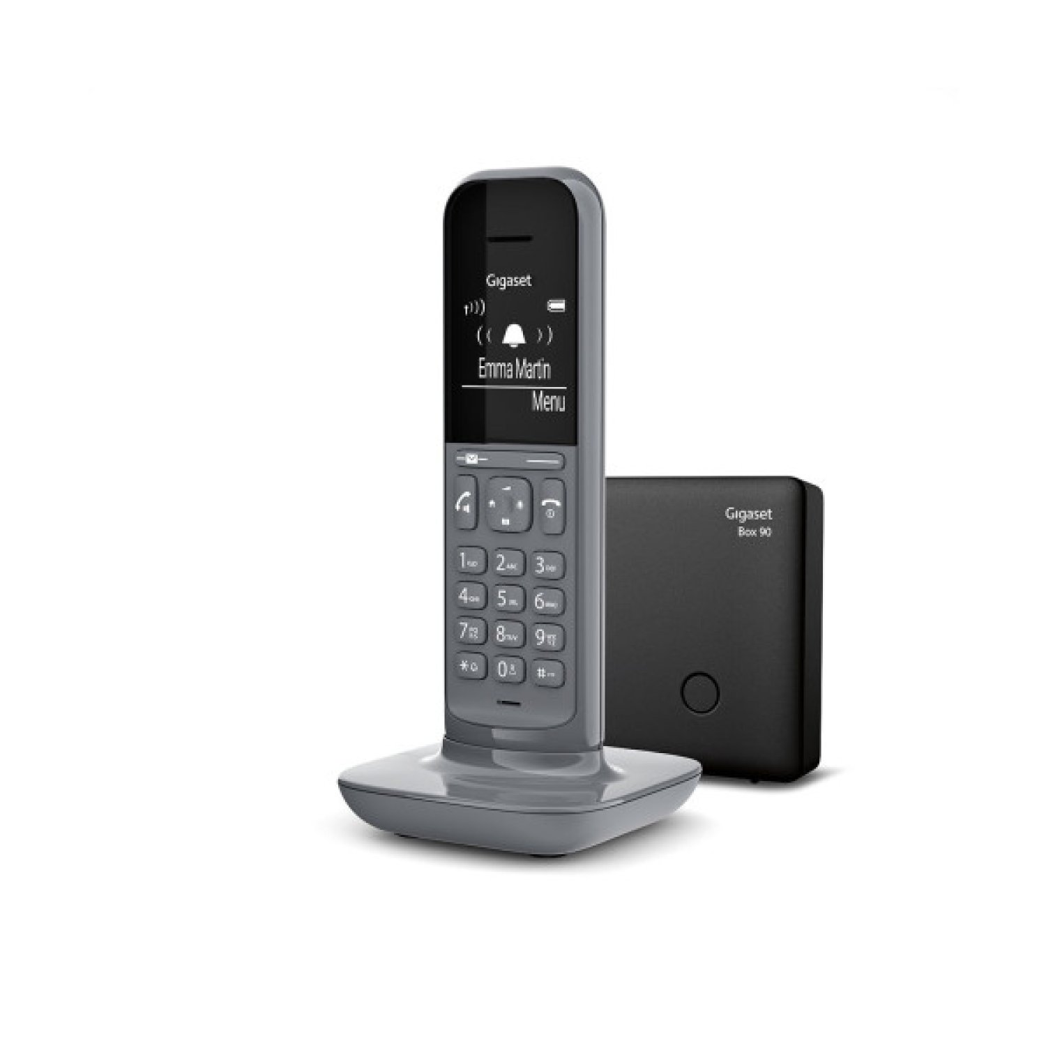Gigaset CL390 · Teléfono DECT/Analógico · Identificador de Llamadas · Gris
