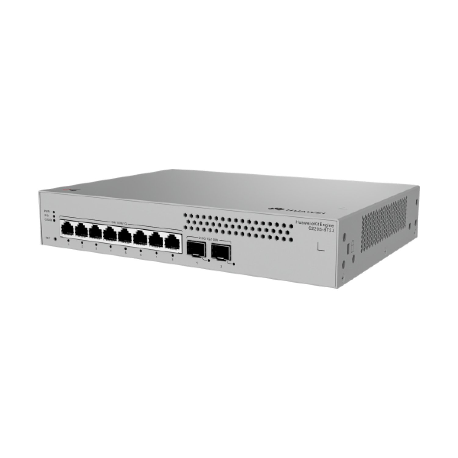 Huawei S220S · Switch Administrado · 8 Puertos 1000BASE-T · 2 Puertos SFP 2.5GE · Sin Ventilador
