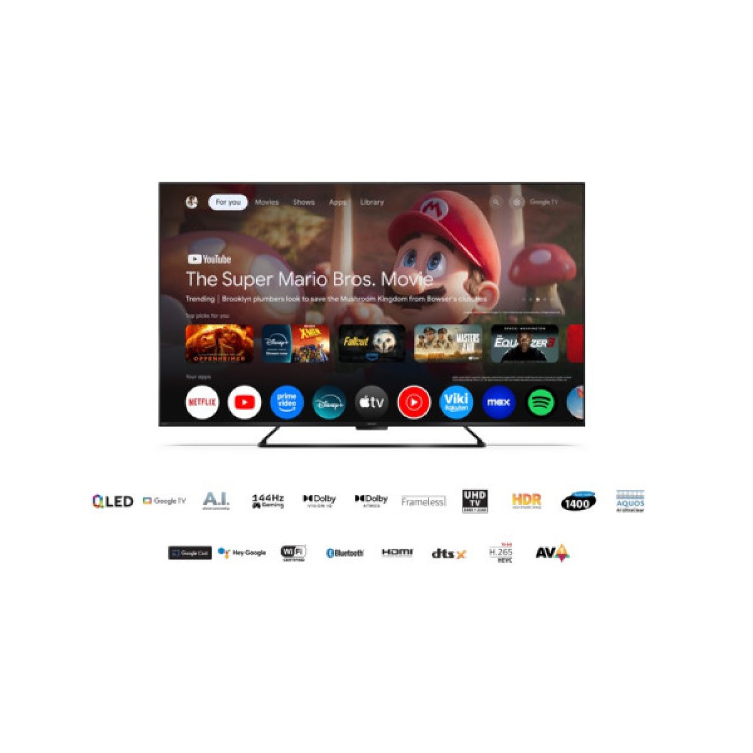 Sharp 65HR7265E · Smart TV · 65" · Google TV · 4K
