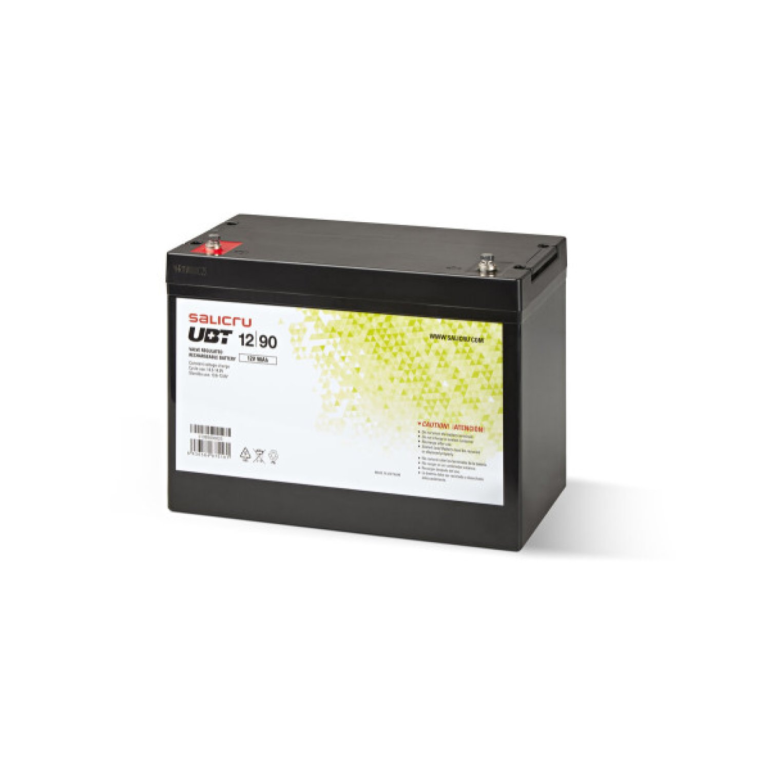 Salicru UBT 12/90 · Batería AGM Recargable · 90 Ah · 12V