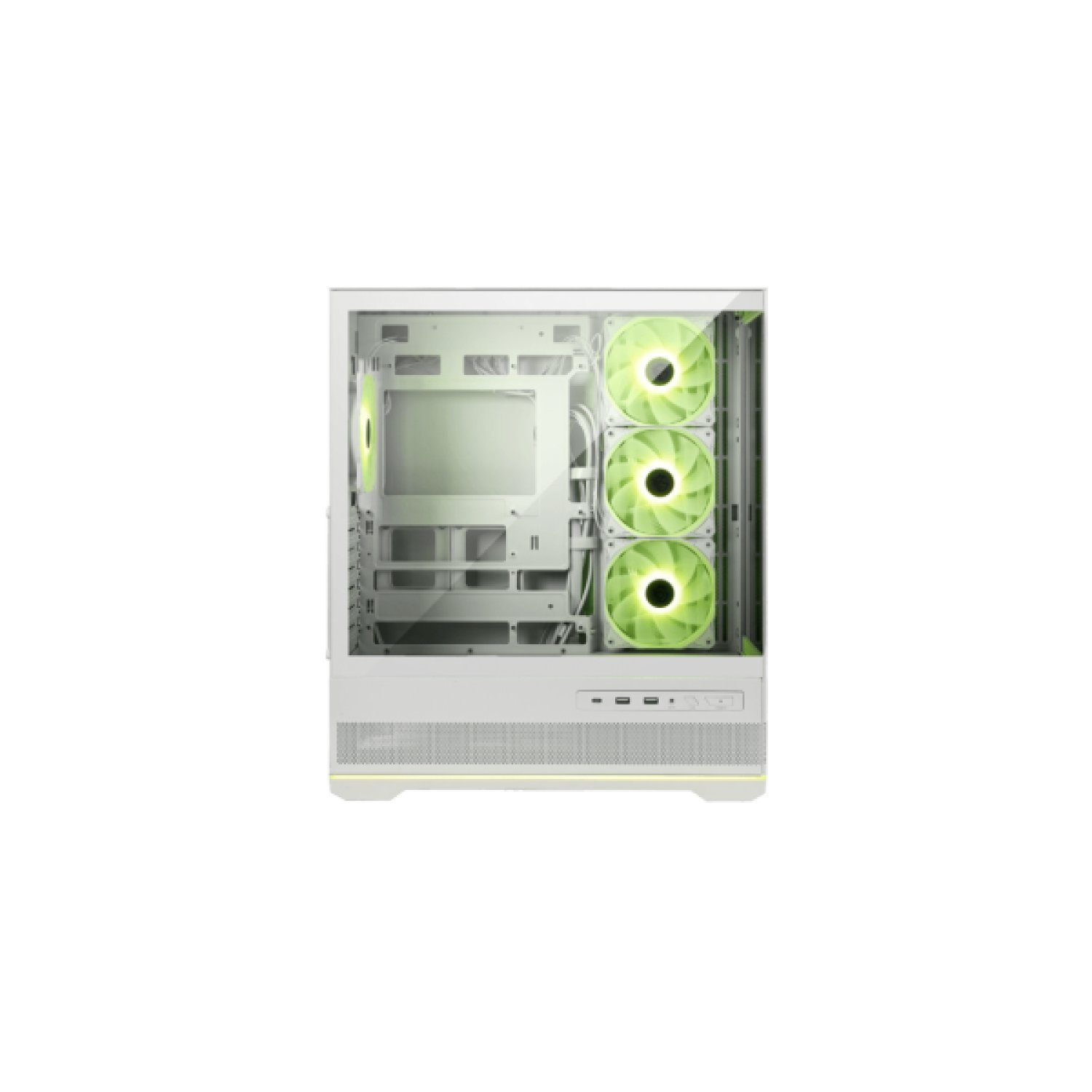 MSI MAG PANO 110R PZ · Midi Tower · Blanco · Panel Frontal Panorámico