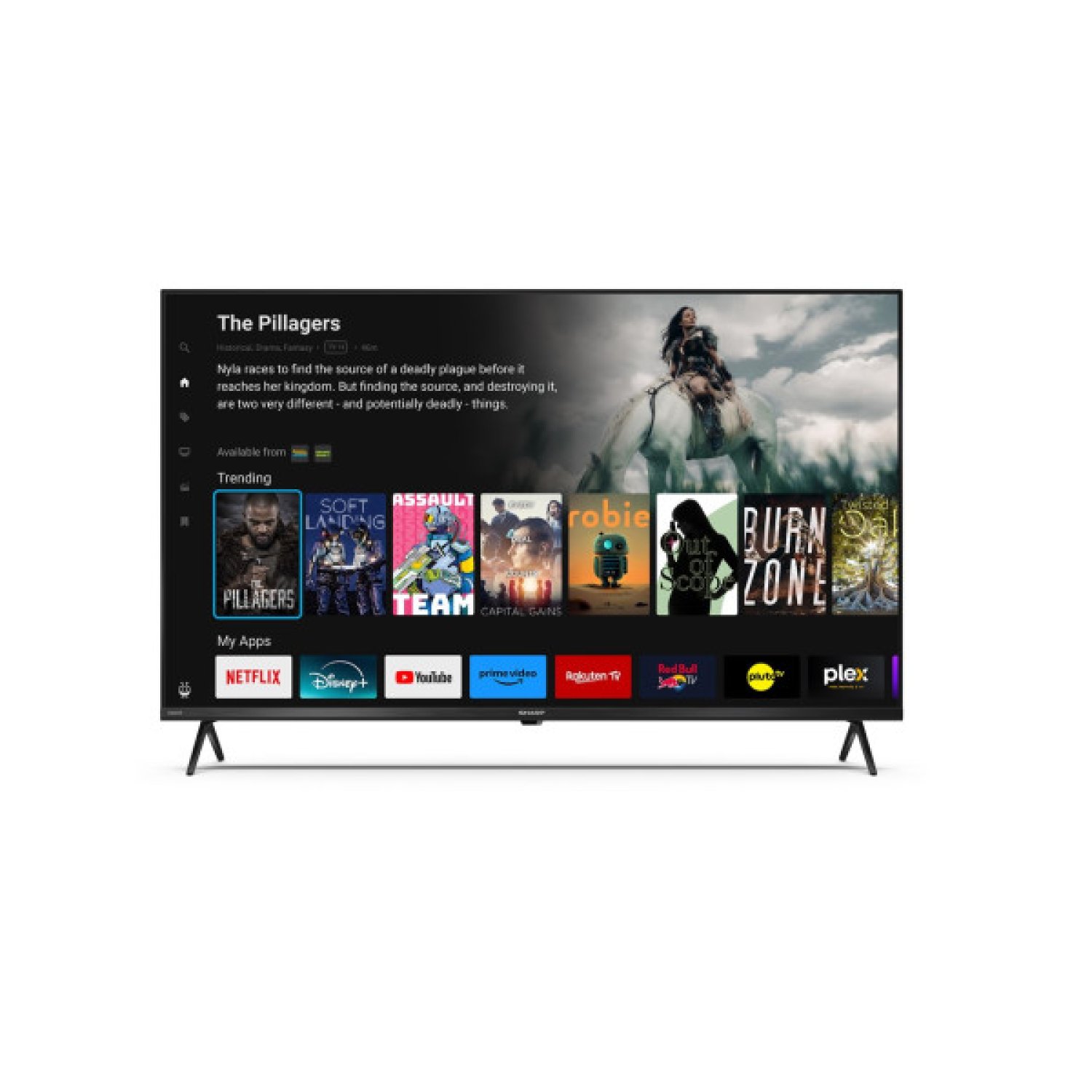 Sharp 43GK4245E · 43" · 4K Ultra HD · Smart TV · Active Motion 400
