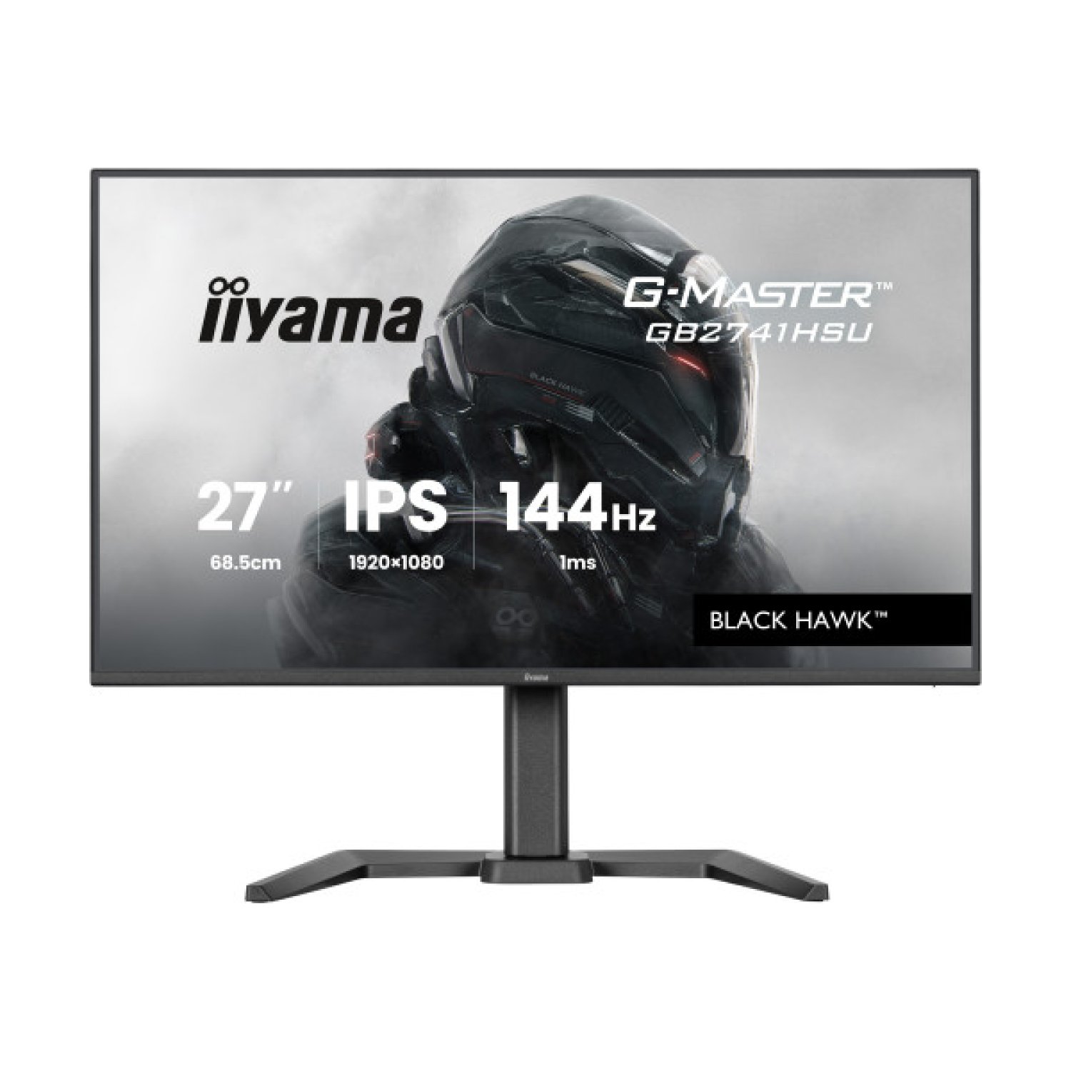 Iiyama Monitor 27" · WQHD 2560x1440 · Panel IPS · 75Hz · 5ms · HDMI · DisplayPort · USB Hub · Altavoces · Soporte Ajustable