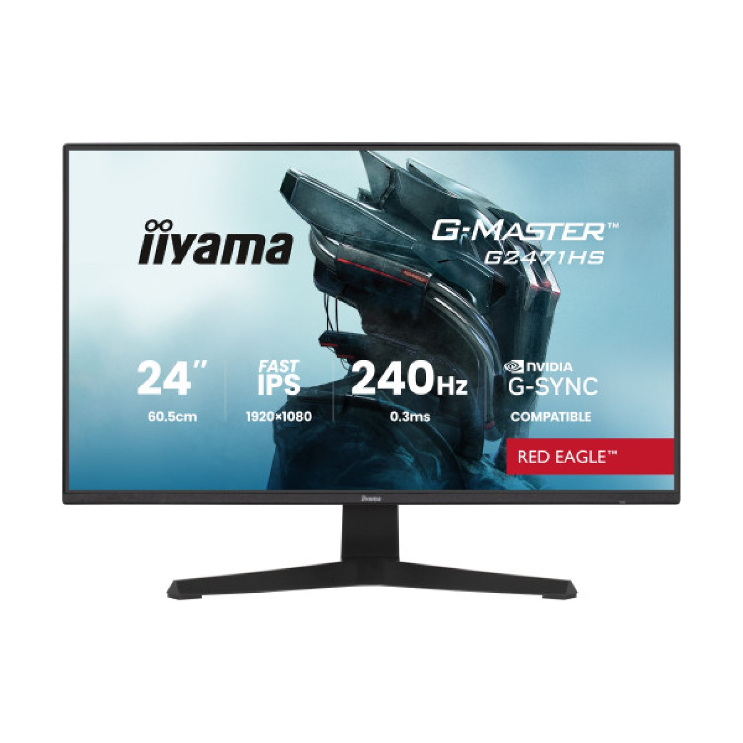 Iiyama · Monitor 24" · Full HD IPS · 165Hz · 0,8ms · HDMI · DisplayPort · FreeSync