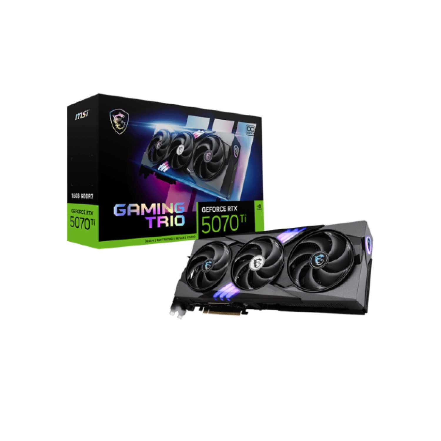 MSI GeForce RTX 5070 Ti · 16GB GDDR7 · Gaming Trio OC · NVIDIA