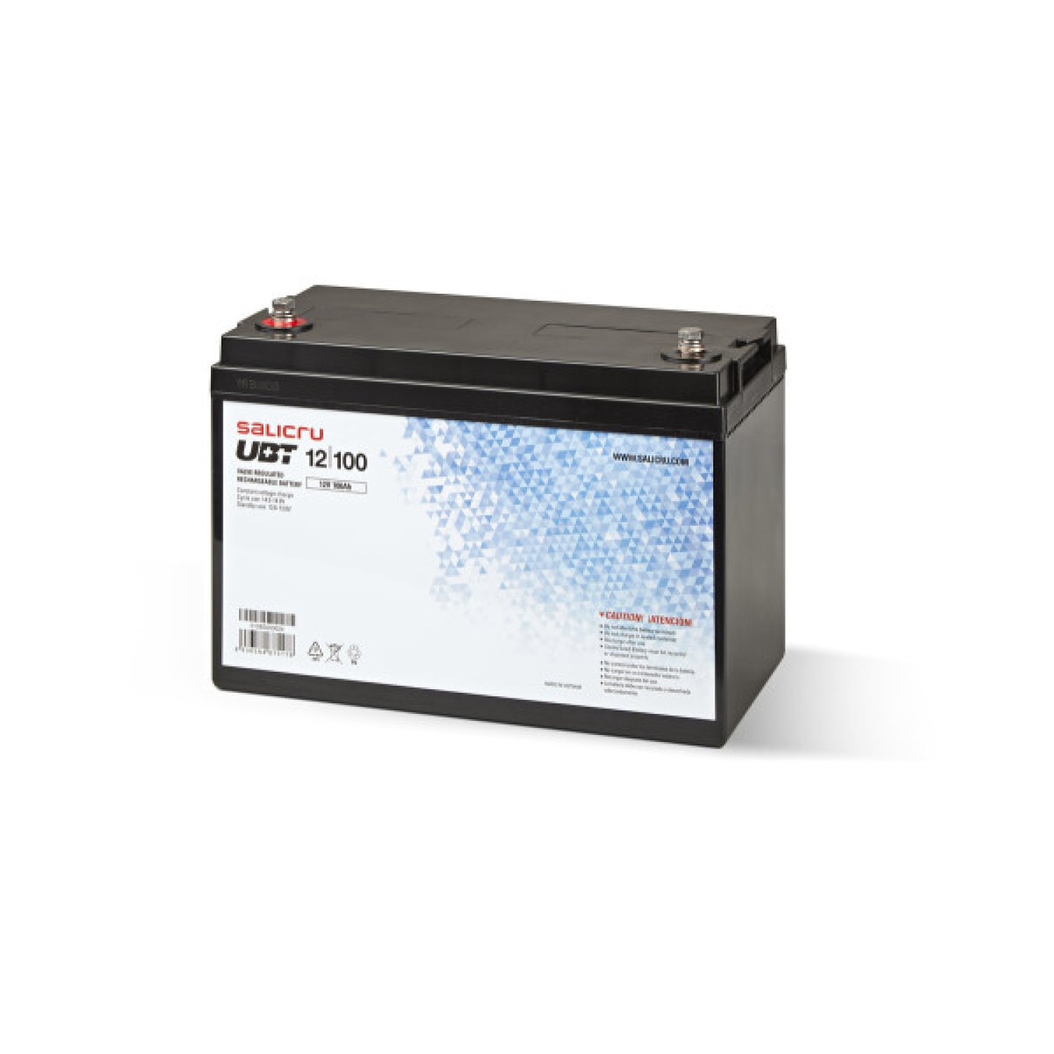 Salicru UBT 12/100 · Batería AGM Recargable · 100 Ah · 12V