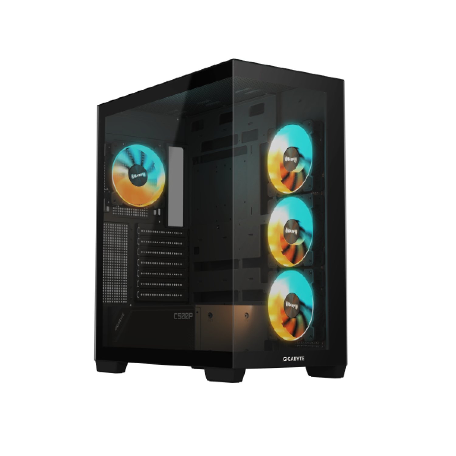 Gigabyte C500 Panoramic Stealth · Torre Midi · Negro · Cristal Templado