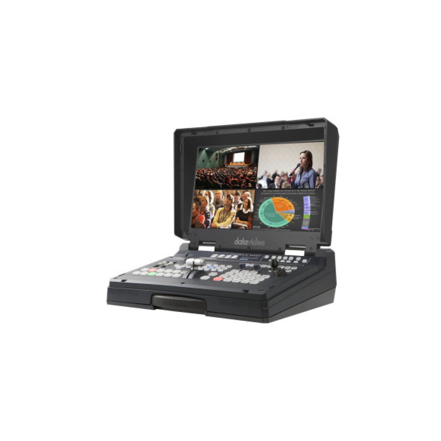 Datavideo HS-1600T Mark II · Mezclador de Video Portátil · 6 Canales HDMI · Negro