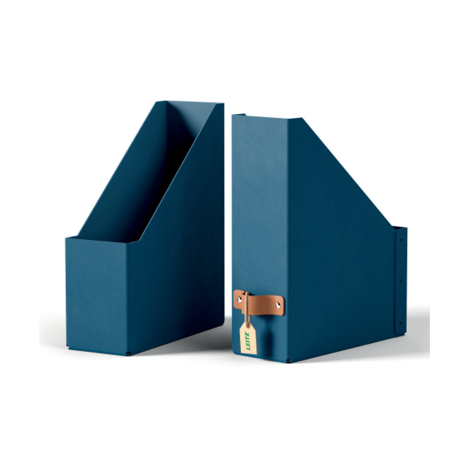 Leitz · Pack 2 Revisteros Cartón · Color Azul · Organizador de Documentos