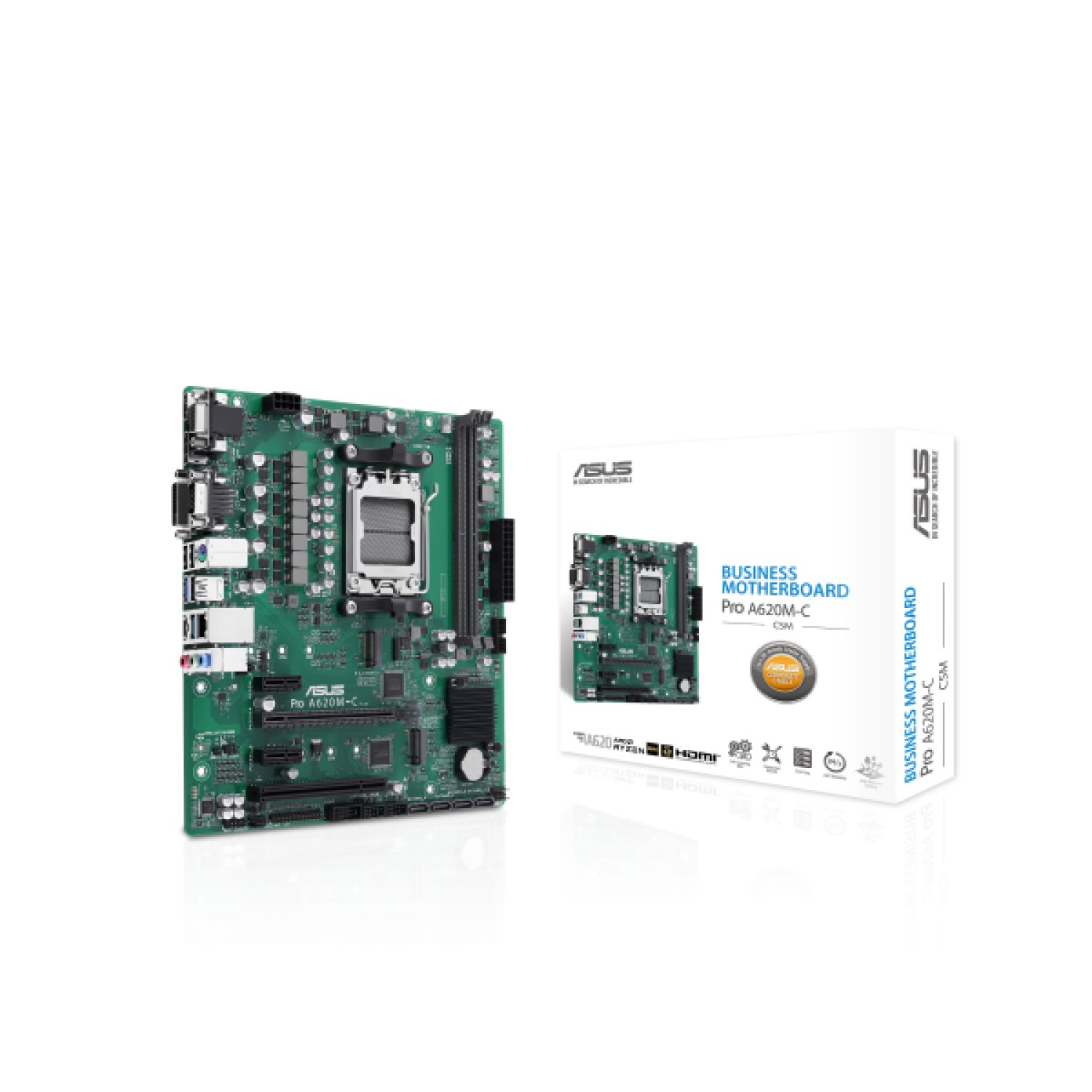 ASUS Pro A620M-C · Socket AM5 · Micro ATX · AMD A620