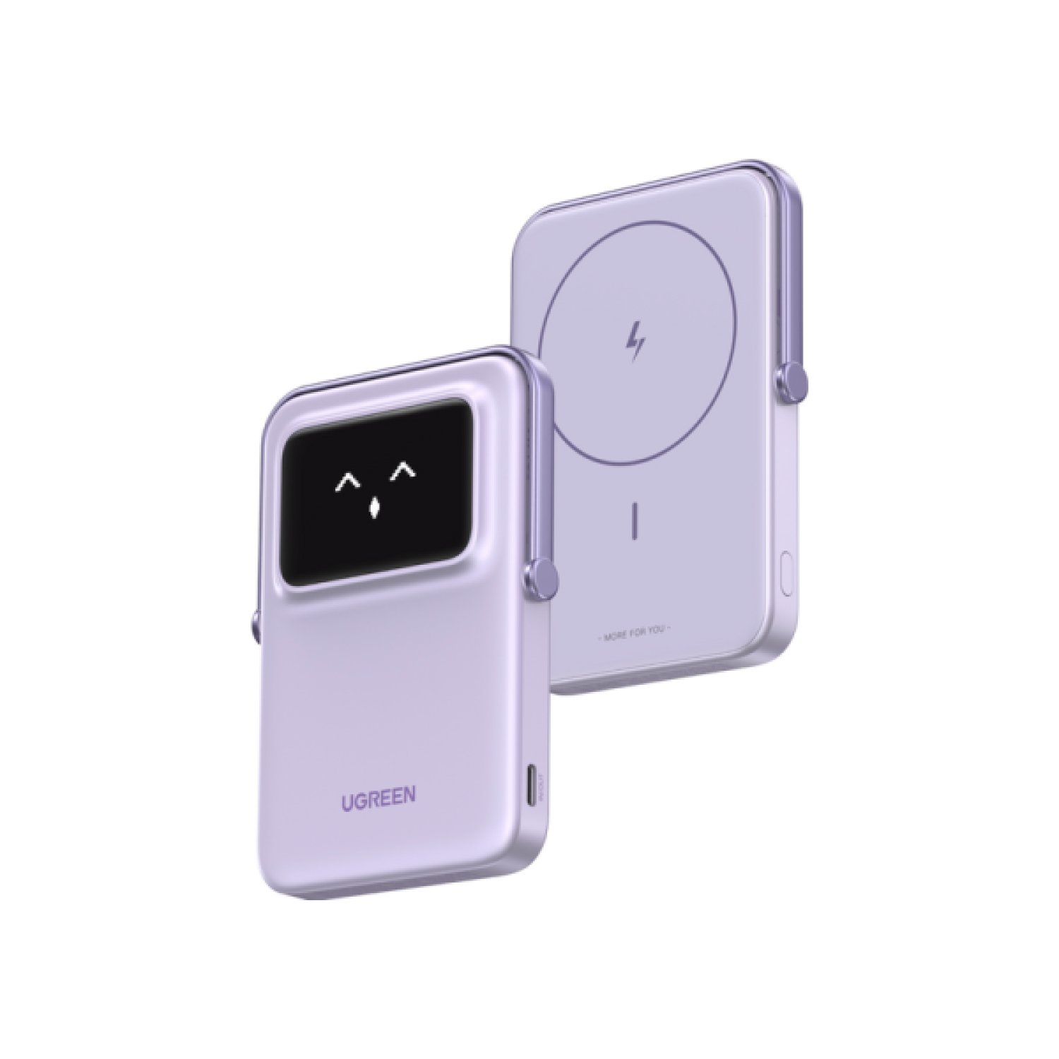 Ugreen MagPowerbank · 5000 mAh · Carga Inalámbrica · Púrpura