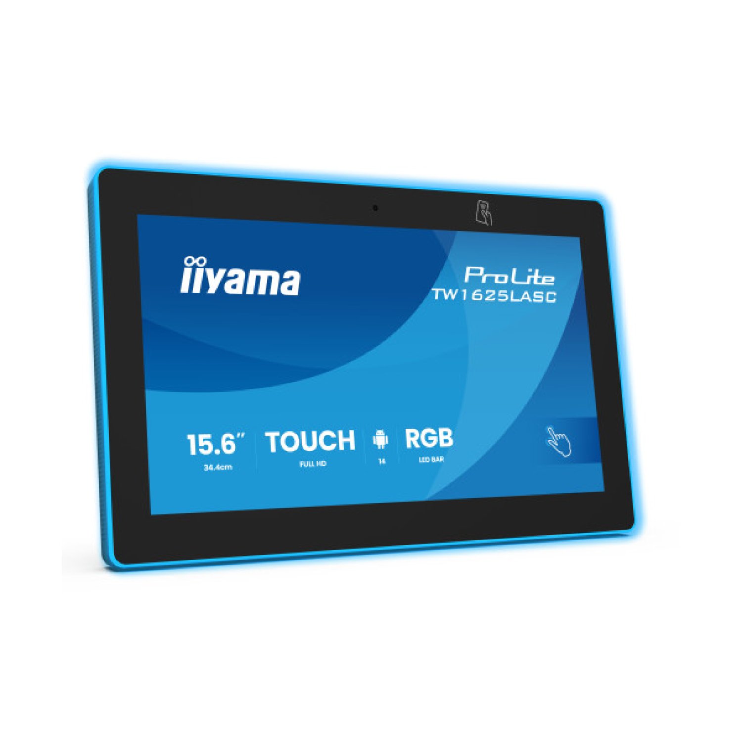 Iiyama Panel PC 15,6" · Android 14 · RK3576 Octa-Core · 4GB RAM · 32GB · Touch 10 puntos · WiFi 6E · PoE · NFC/RFID