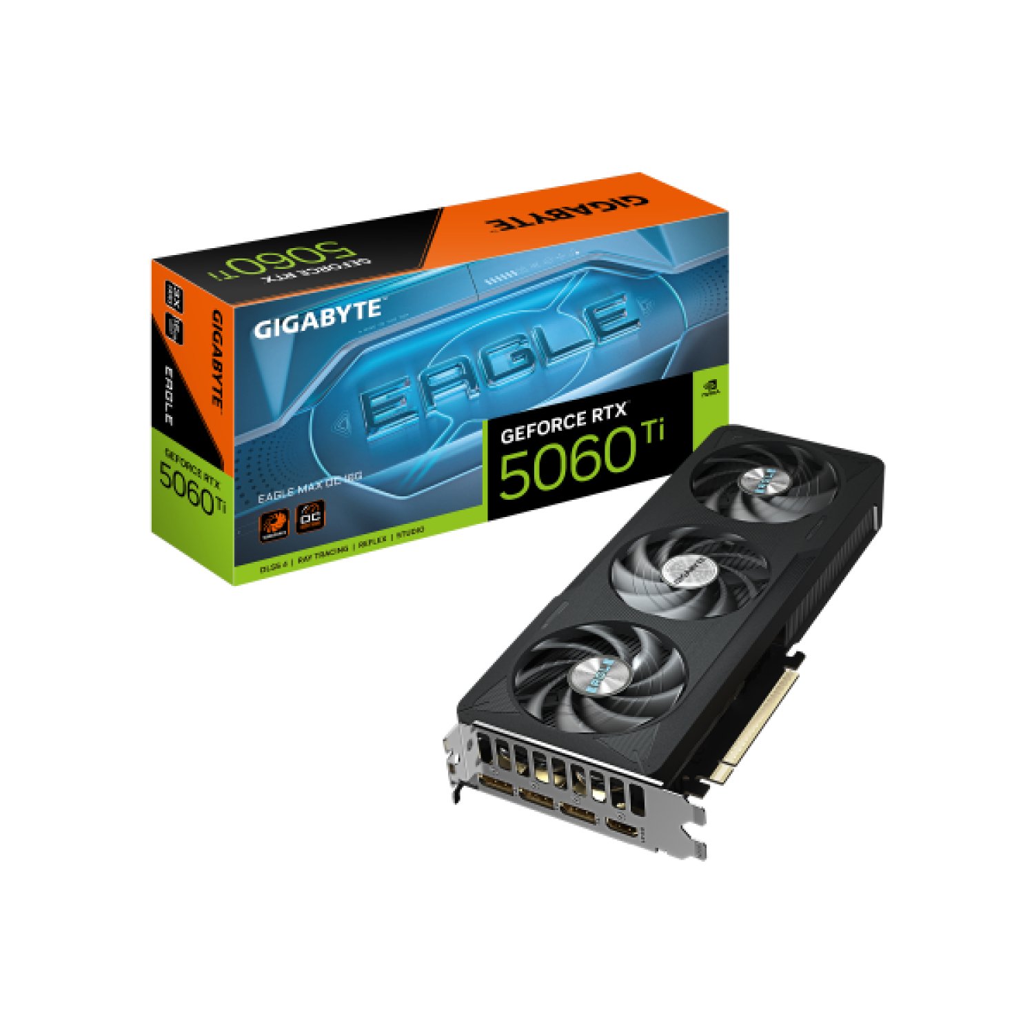 Gigabyte GeForce RTX 5060 Ti Eagle Max OC · 16GB GDDR7 · PCI-E 5.0 · 2617MHz · 3xDP 1xHDMI