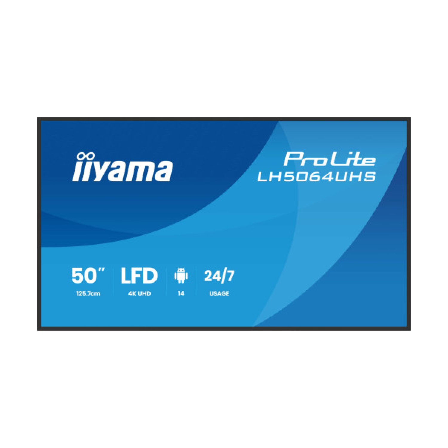 Iiyama · Monitor 75" 4K UHD · Panel VA · 500cd/m² · Girable · Altavoces 2x10W · HDMI/USB-C · WiFi · LAN