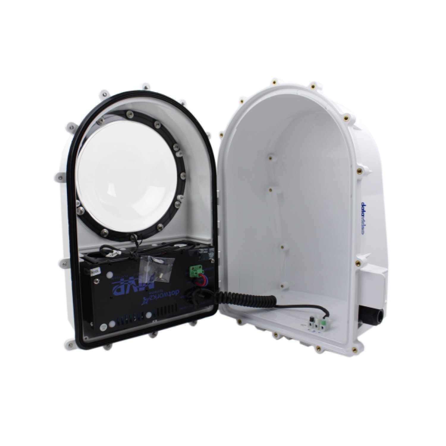 Datavideo D2-HEAT-POE · Carcasa Policarbonato · Blanco · Para Cámaras IP · PoE
