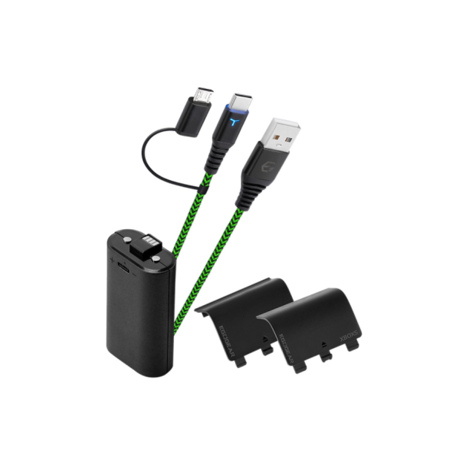 EgoGear · Cable USB 3m · USB-A a USB-C · Negro y Verde