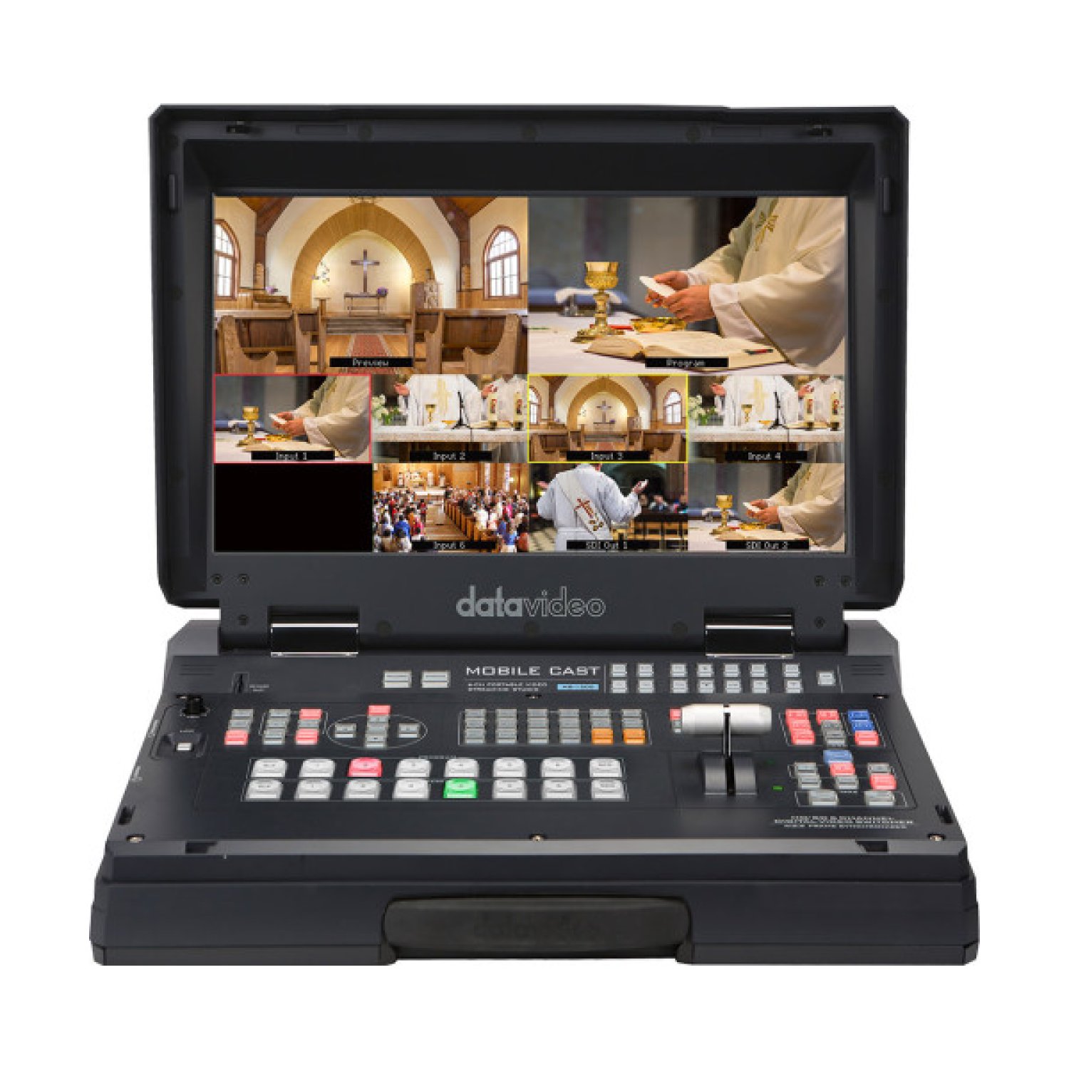 Datavideo HS-1300 · Mezclador de Vídeo Portátil · Negro