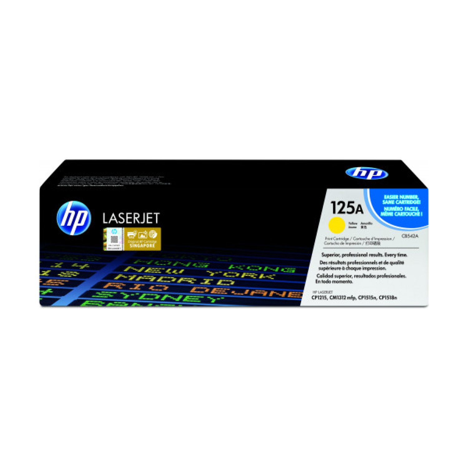 HP 125A · Tóner Amarillo · CB542A