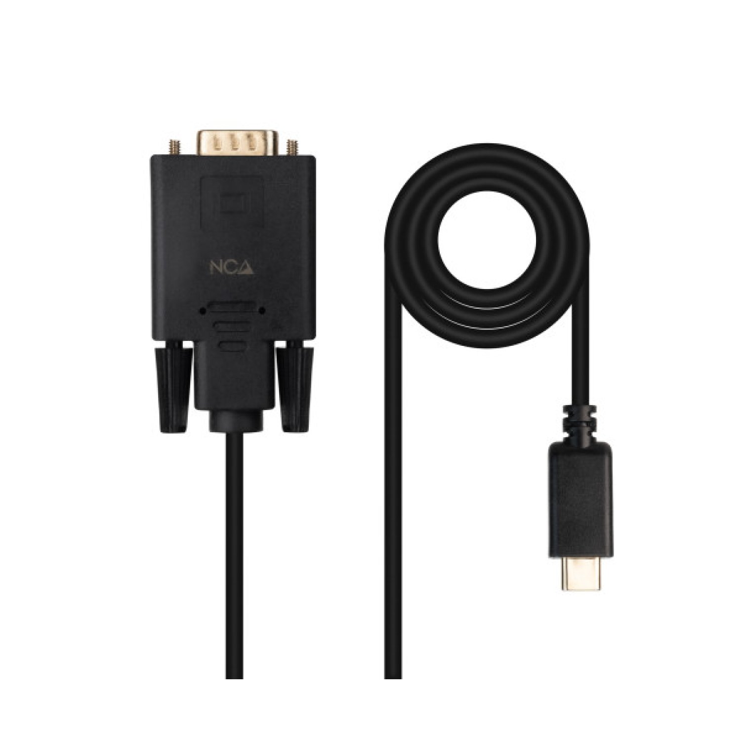 Nanocable · Cable Conversor USB-C a VGA · 1,8m · Negro