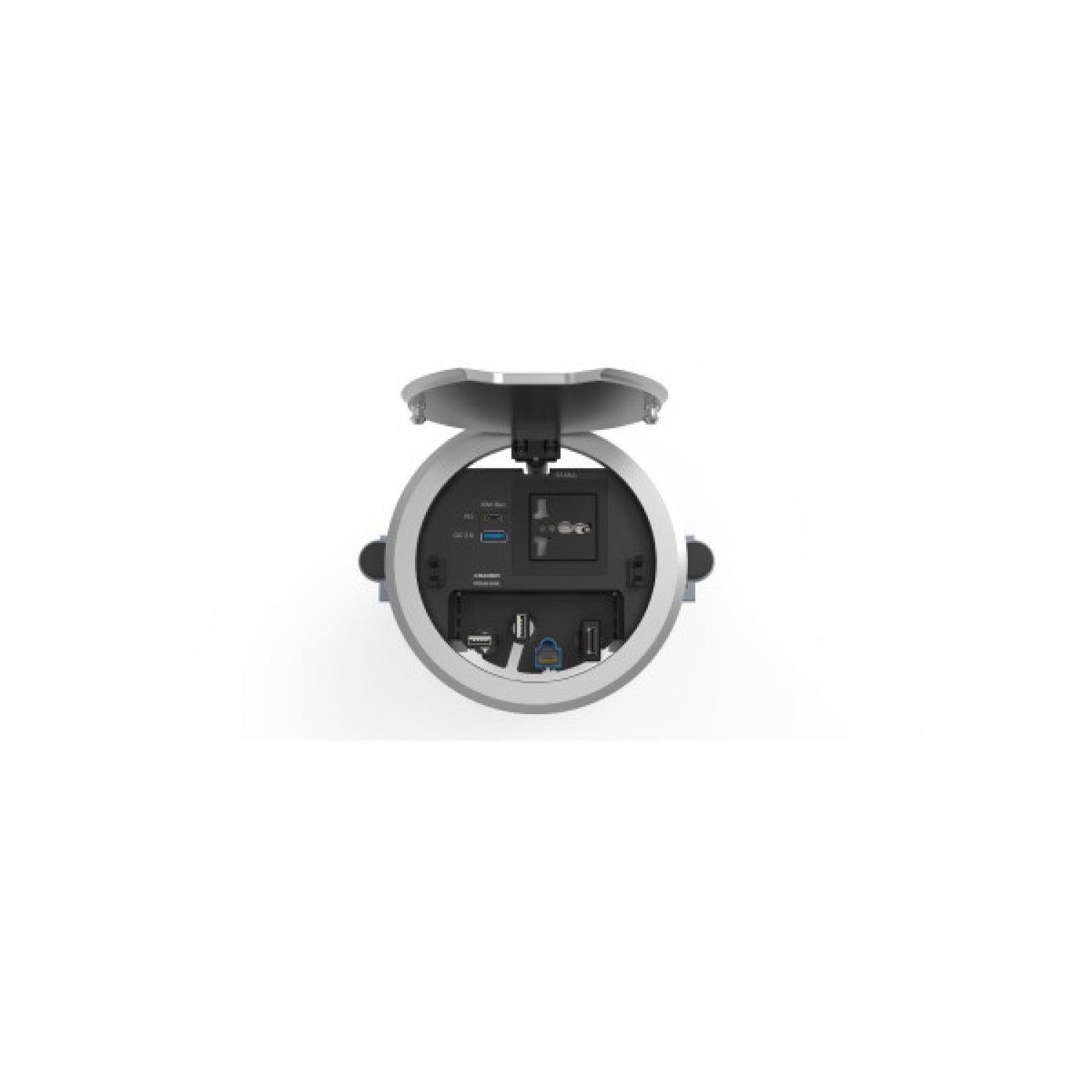 Kramer RTBUS-28XL · Cargador Universal · Carga Rápida · Interior · Negro/Plata