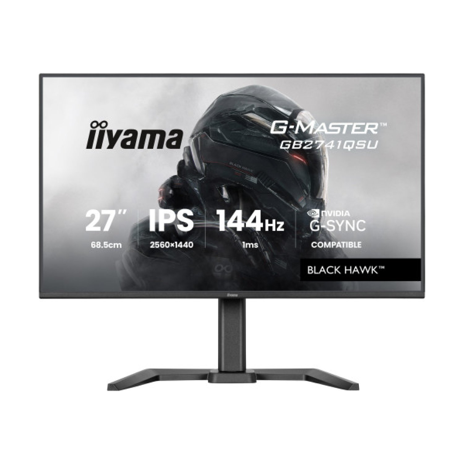 Iiyama · Monitor 27" · WQHD 2560x1440 · Panel IPS · 100Hz · 1ms MPRT · FreeSync · USB Hub