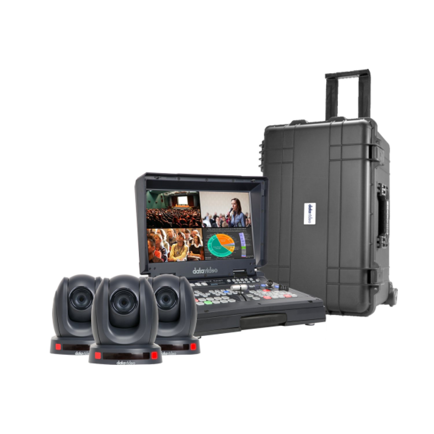 Datavideo HS-1600T · Sistema CCTV · Bundle Cámara PTC-145T · 3G-SDI · Control PTZ