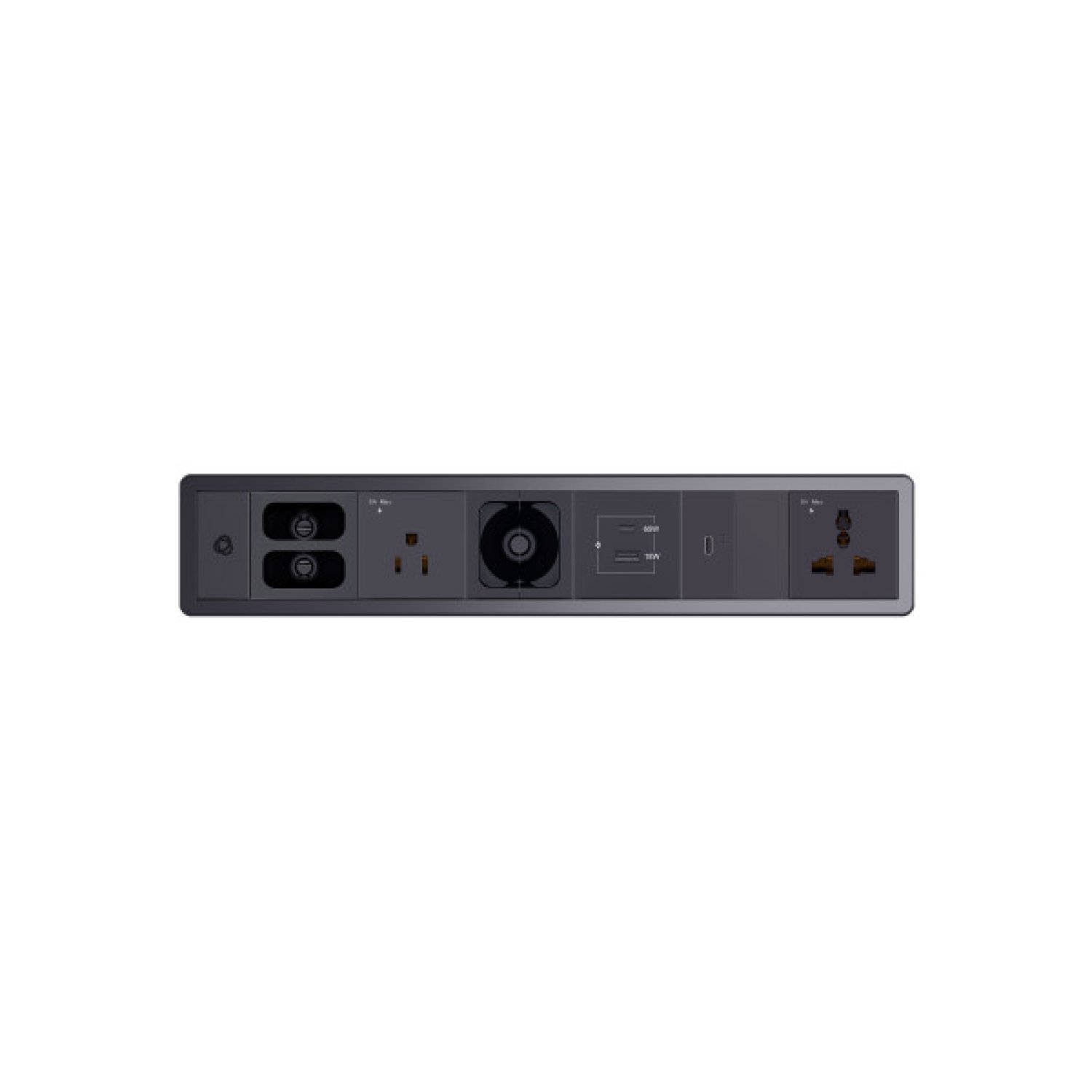 Kramer T-IN6-REC1 · Base Múltiple · 2 Salidas AC · Interior · Negro