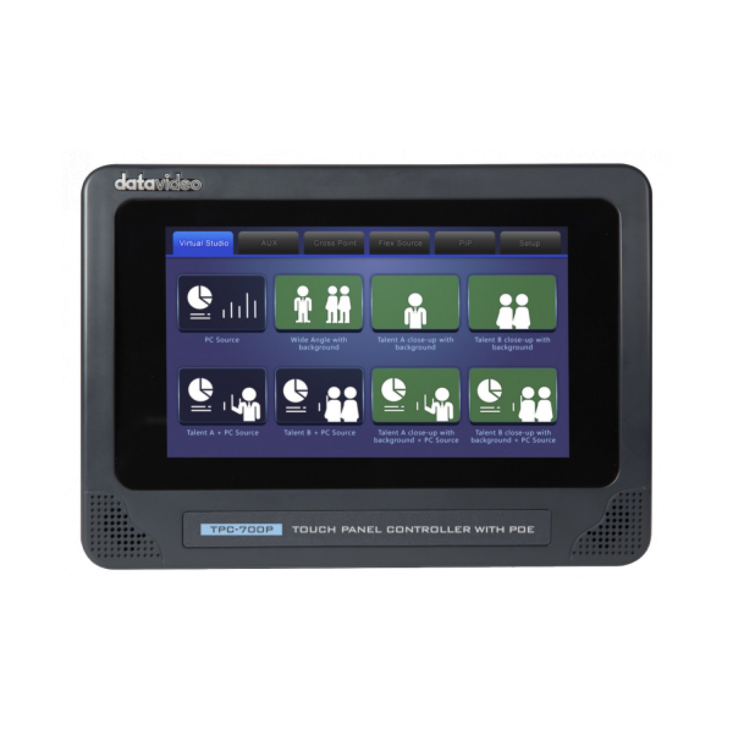 Datavideo TPC-700P · Control Remoto Profesional · Panel Táctil