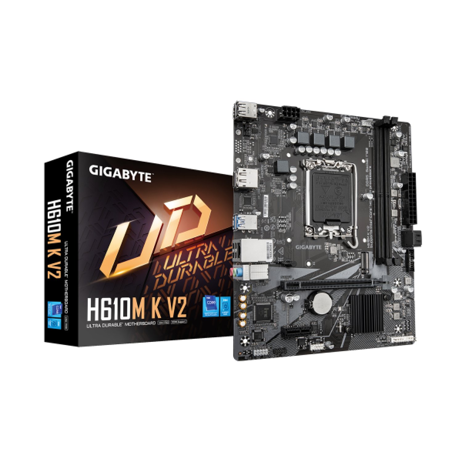 Gigabyte H610M K V2 · Placa Base · Intel Core 14ª Gen · DDR5 5600MHz · M.2 PCIe 3.0 · USB 3.2