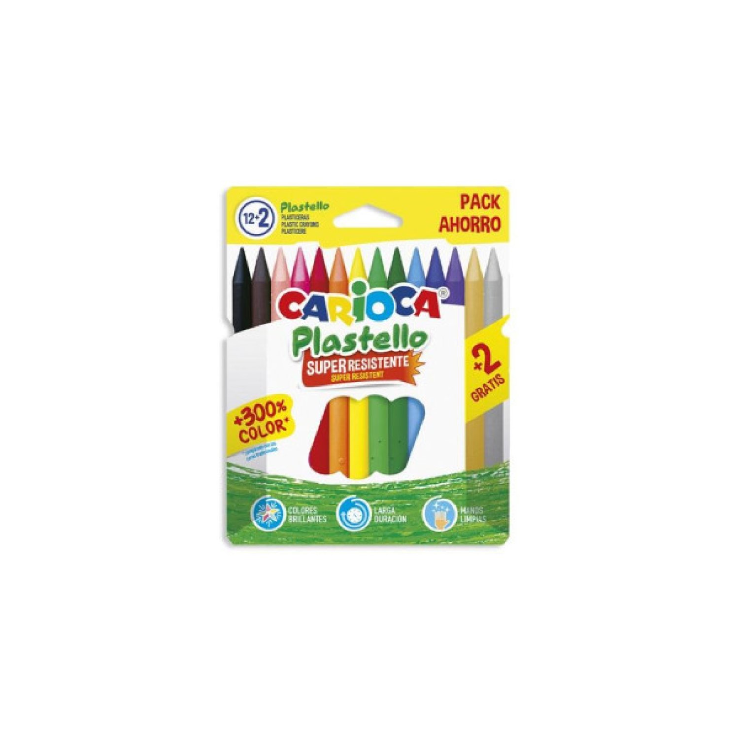 Carioca Plastello · Caja 12+2 Rotuladores · Colores Surtidos