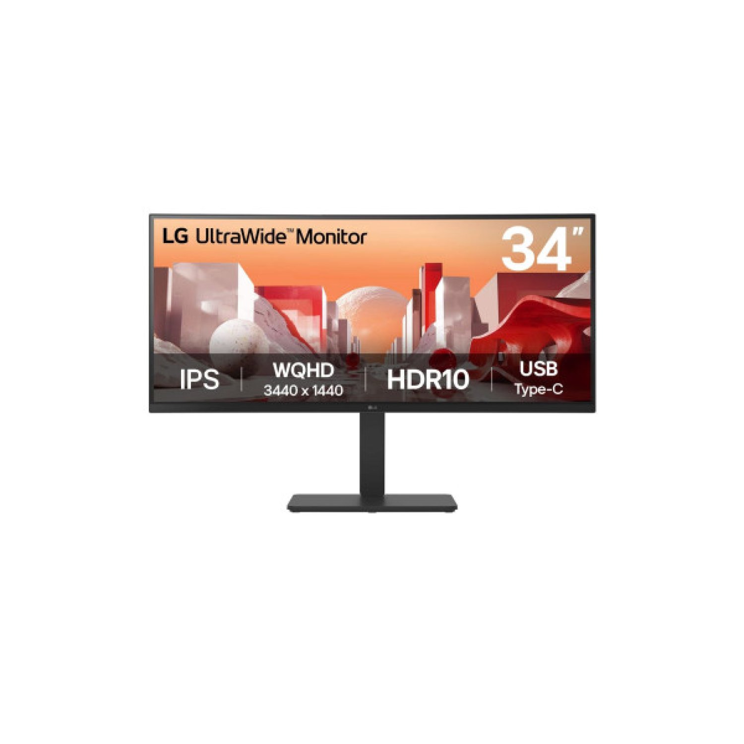 LG 34BA75QE-B · Monitor Ultra Wide · 34" · 3440x1440 · 86,4cm · Negro