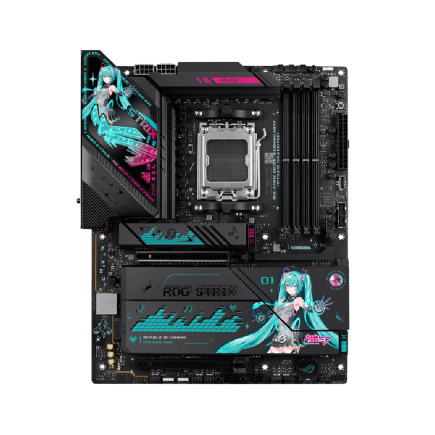 ASUS ROG Strix X870E-H Gaming WiFi 7 · AMD AM5 · Hatsune Miku Edition · ATX