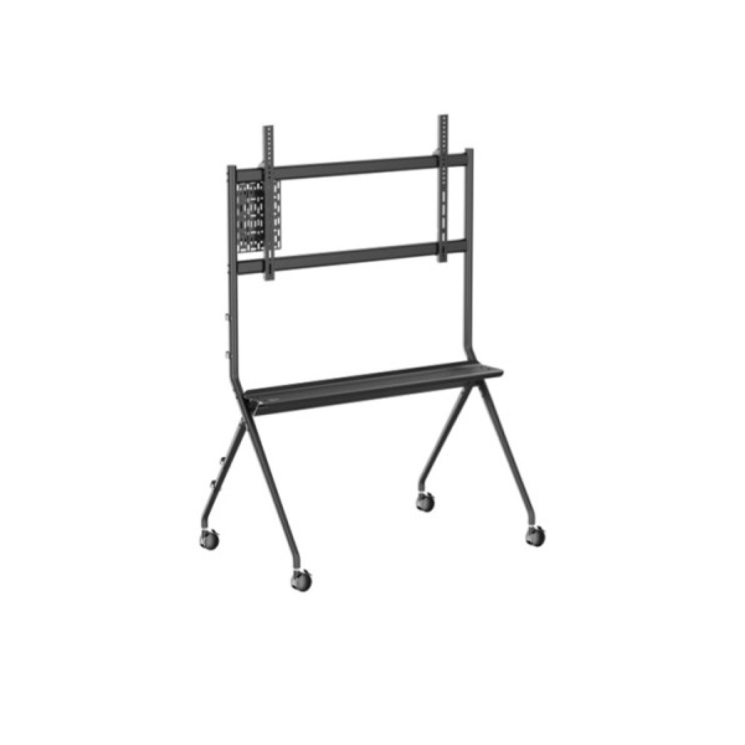 Vogels Essential Meeting Room · Trolley para TV 65-98" · Carga 120kg · VESA 1100x600 · Con estantería