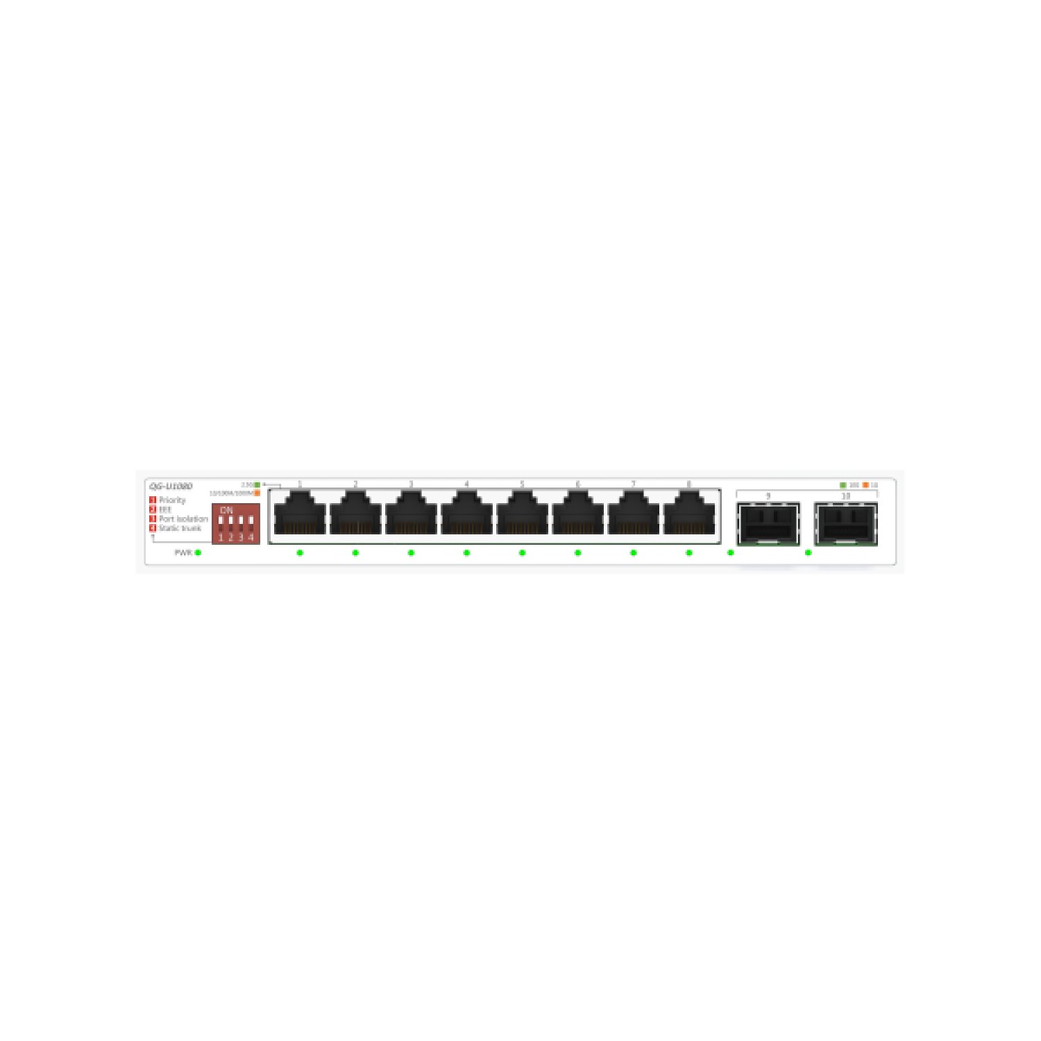 ASUS QG-U1080 · Switch No Administrado · 2.5G Ethernet · Blanco